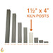 Jen-Ken 1½" x 1½" square kiln post, 4" tall