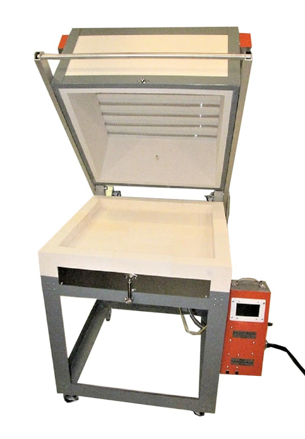 Jen-Ken ProFusion 26 Deep Glass Kiln with the chamber open