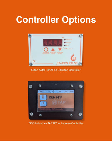 Orton AutoFire controller options available for the Jen-Ken AF3P 15/6 Glass Kiln