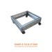 Jen-Ken steel kiln stand with locking casters