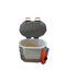 Jen-Ken Oval 27 3" Ceramic Kiln with the lid open, front view