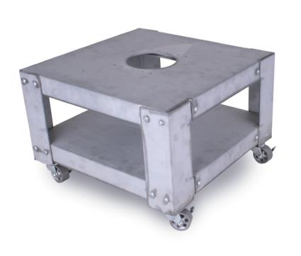 Paragon 18 by 18 by 12 inch kiln stand with casters