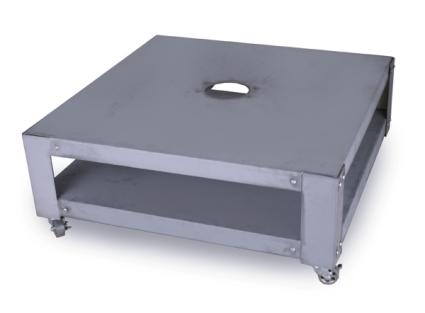 Paragon 32 by 32 by 12 inch kiln stand with casters