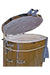 Olympic Kilns 2023HE oval kiln interior chamber showing 30 inch wide by 20 inch depth layout with measurement markings