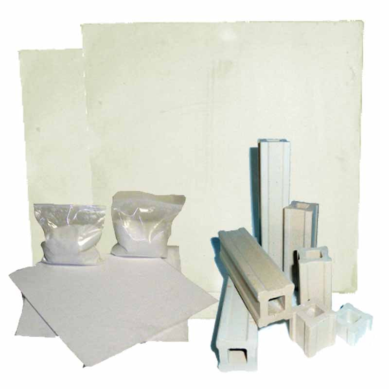 Olympic kiln furniture kit shelves and posts for the 14-inch square glass chamber