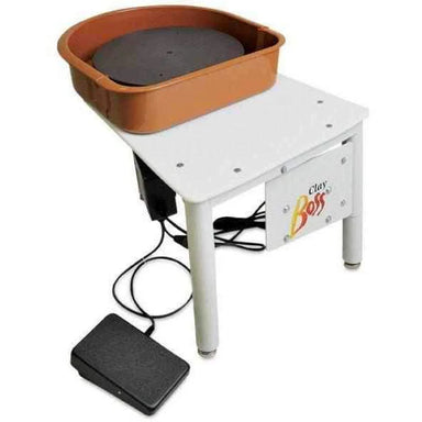 Speedball Clay Boss Pottery Wheel Model Clay Boss with foot pedal and splash pan